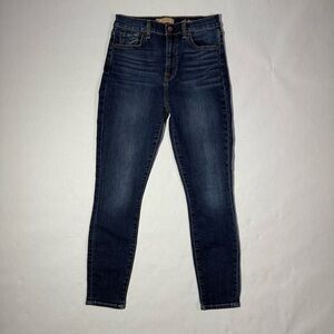 Blair Blue Skinny Jeans with Tapered Leg and Mid-Rise Waist